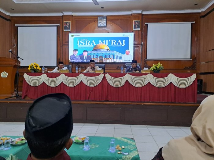 PLt. Kepala MTsN 5 Merangin Hadiri Peringatan Isra Miraj di Kankemenag Merangin