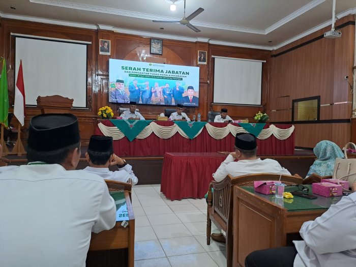 PLt. MTsN 5 Merangin Hadiri Undangan Serah Terima Jabatan Kamad Baru di Kankemenag Merangin