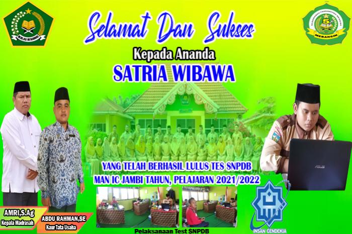 Siswa MTsN 5 Merangin Lolos Seleksi SNPDB MAN IC Jambi An. Satria Wibawa