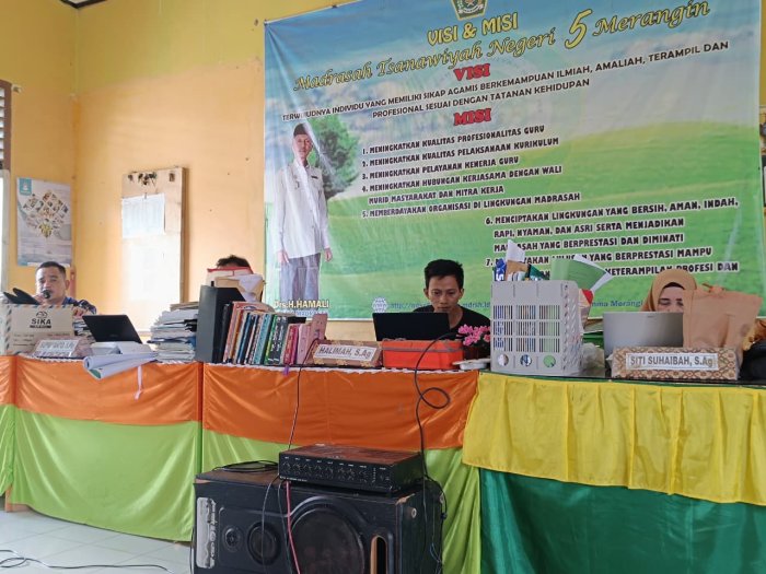 Ratas MTsN 5 Merangin, Koordinasikan dan Sosialisasikan Penyesuaian Penyelarasan Aplikasi EmisGTK-IMT Terbaru