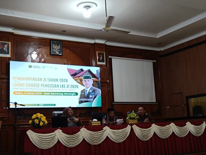 MTsN 5 Merangin Hadiri Pendampingan PMPZI dari Kanwil Kemenag Jambi di Kankemenag Merangin