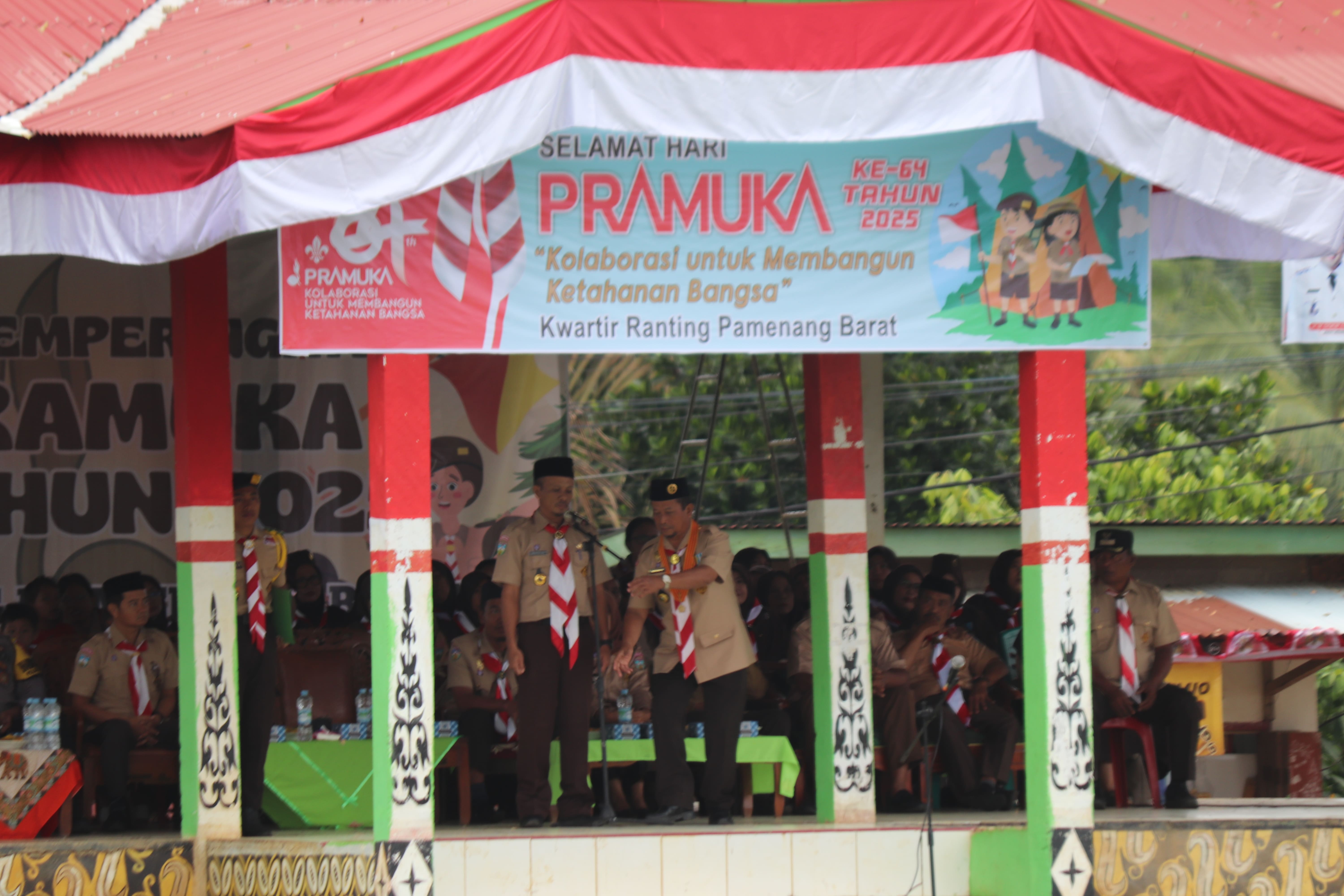 Sinergi Sekolah-Madrasah Ramaikan HUT Pramuka ke-64 di Desa Pinang Merah