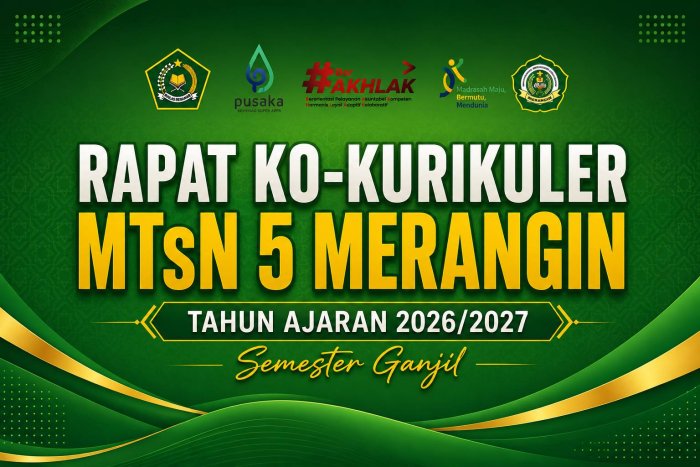 Tim Ko-Kurikuler MTsN 5 Merangin Gelar Rapat Koordinasi Perdana Semester Baru Tahun Ajaran 2026/2027