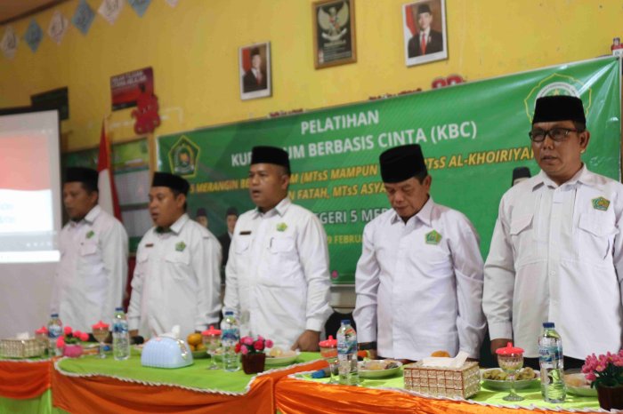 Pelatihan KBC MTsN 5 Merangin Beserta KKM: Sinergi Bersama Interpretasikan Pembelajaran Berbasis Cinta