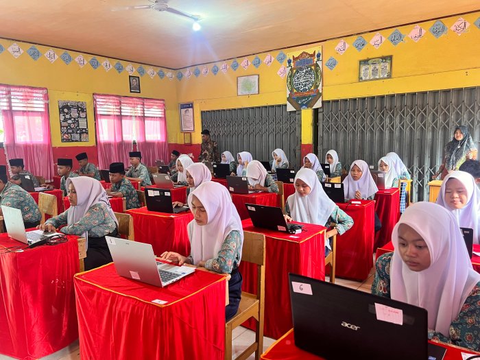 Simulasi TKA MTsN 5 Merangin Sukses Dilaksanakan