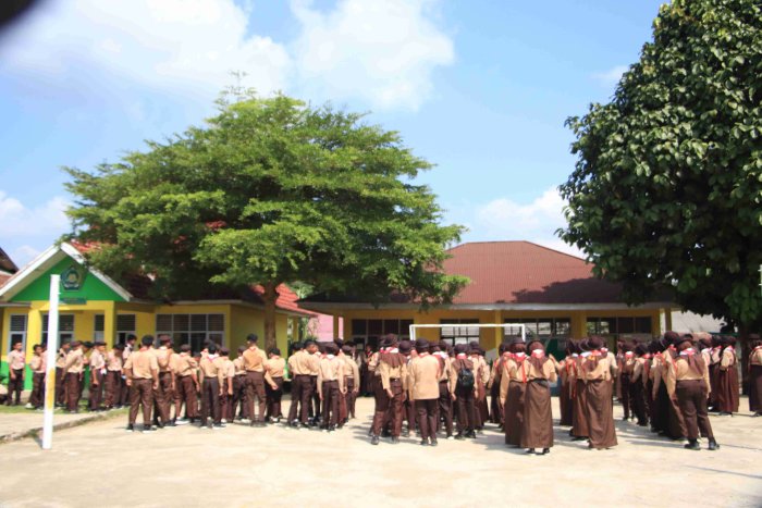 Latihan Pramuka Perdana Tahun Ajaran 2026/2027, Gugus Depan MTsN 5 Merangin Persiapkan Untuk Peringatan HUT-RI Ke-81
