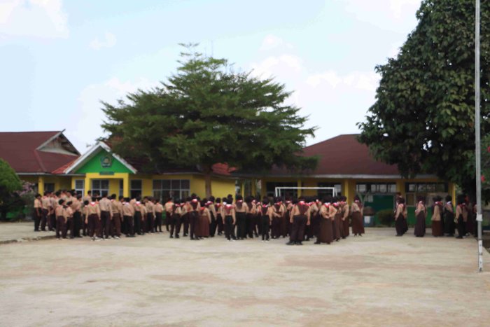Latihan Rutin Pramuka MTsN 5 Merangin, Pembina: Pentingnya Pengamalan Dasa Darma dan Tri Satya